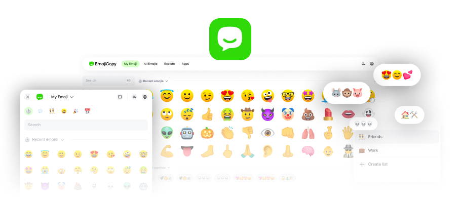 The new EmojiCopy: search any emoji, build combos, and make your own lists.